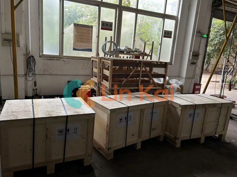 Lingkai conductor pulley stringing block shipped to Saudi